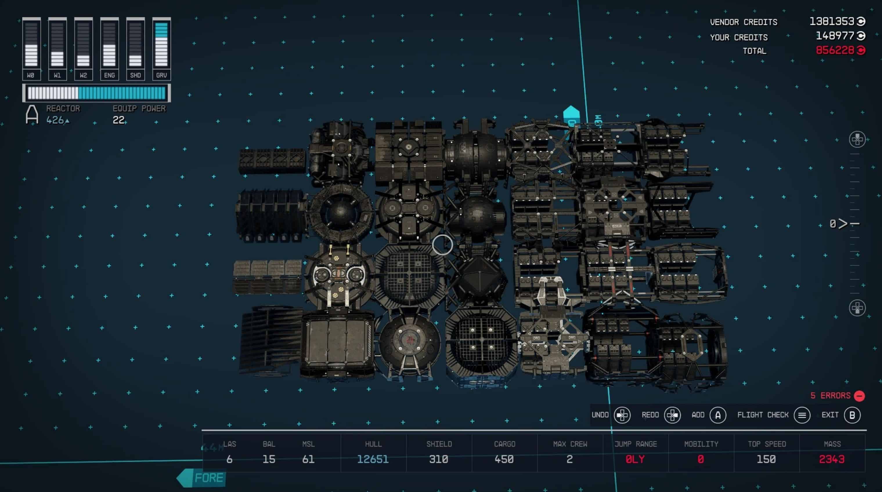 Ship Builder Retexture – Grav Drives and Reactors – Black