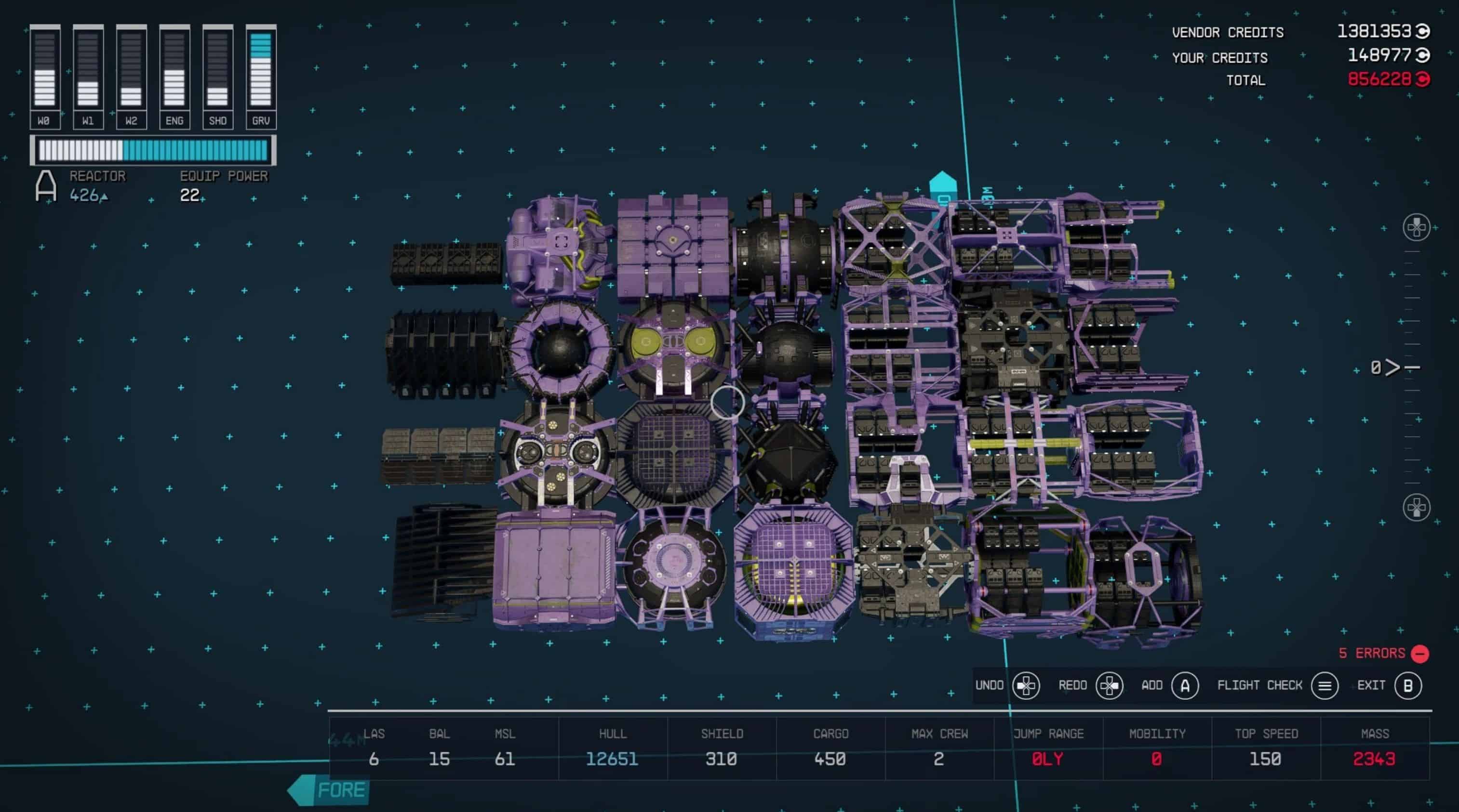 Ship Builder Retexture – Grav Drives and Reactors – Black