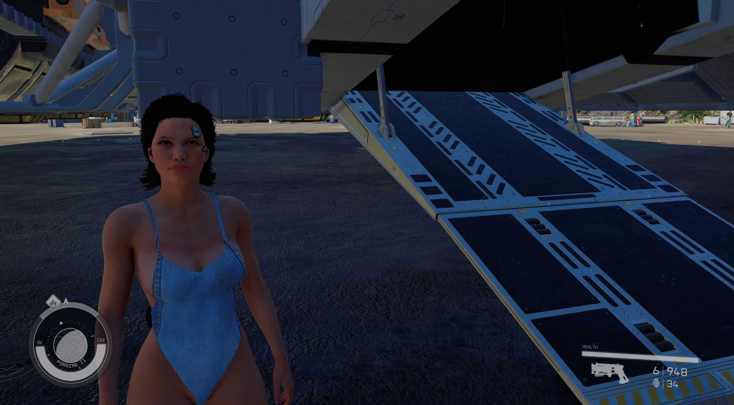 STANDALONE Denim Onesie