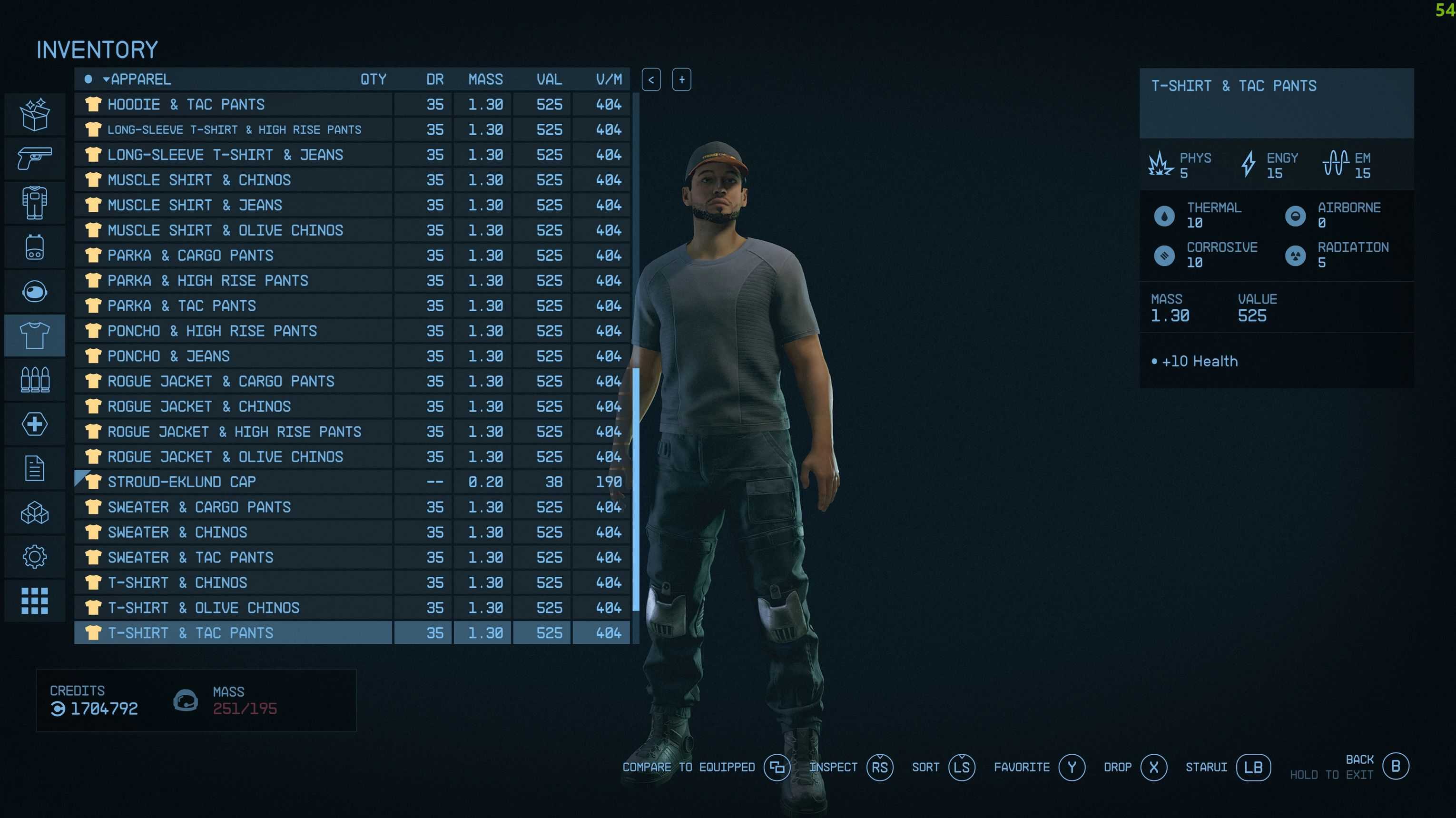 Starfield Extended – New Outfits