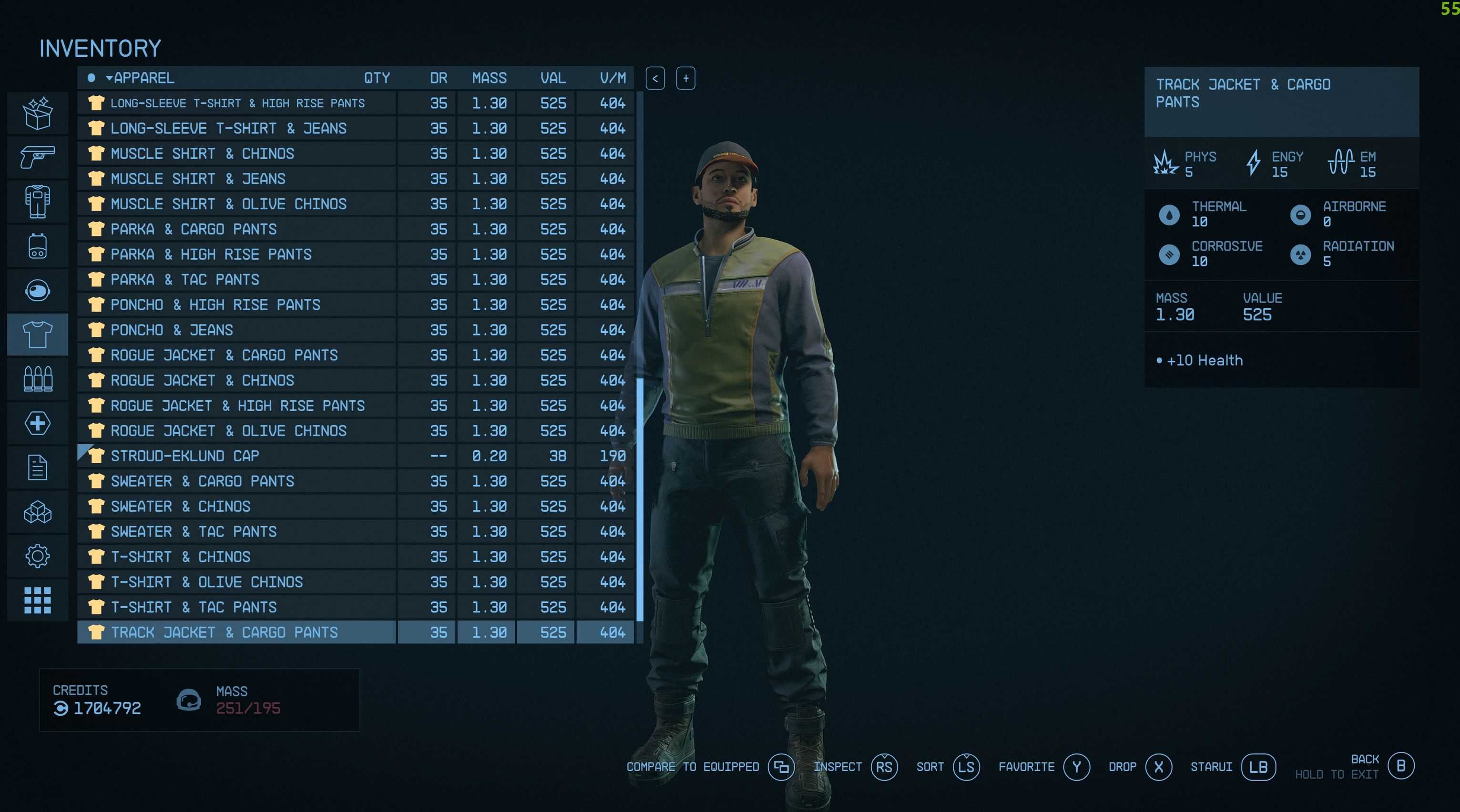 Starfield Extended – New Outfits