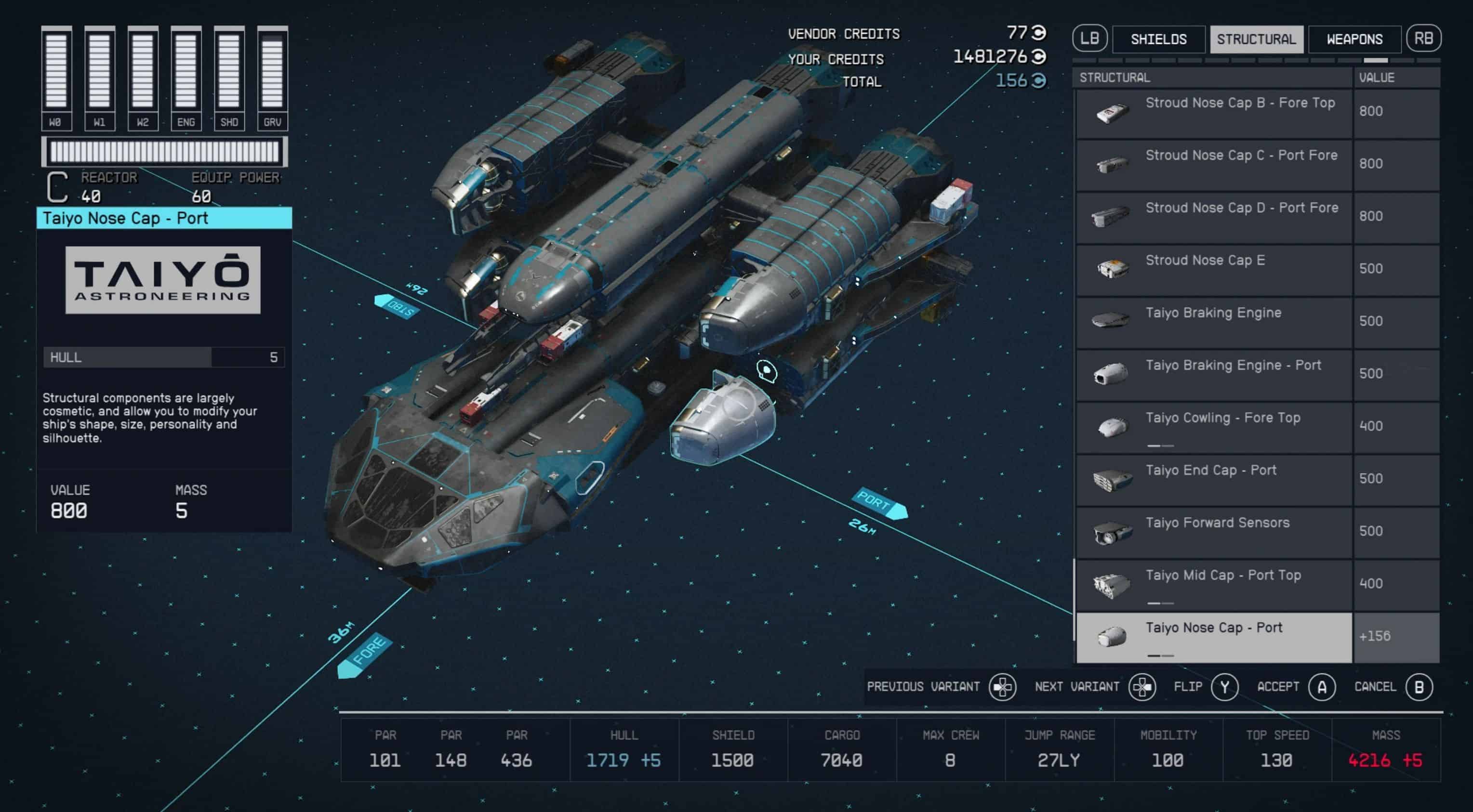Structural Components add Hull