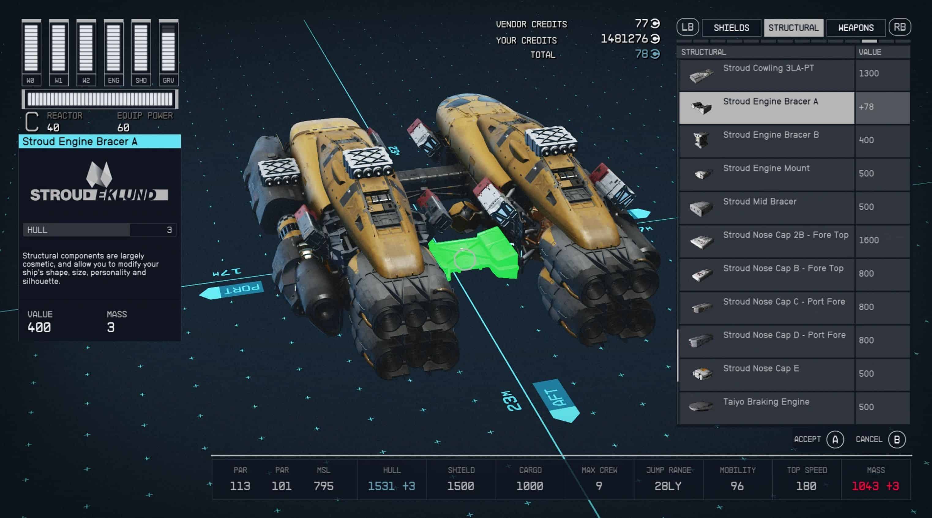 Structural Components add Hull