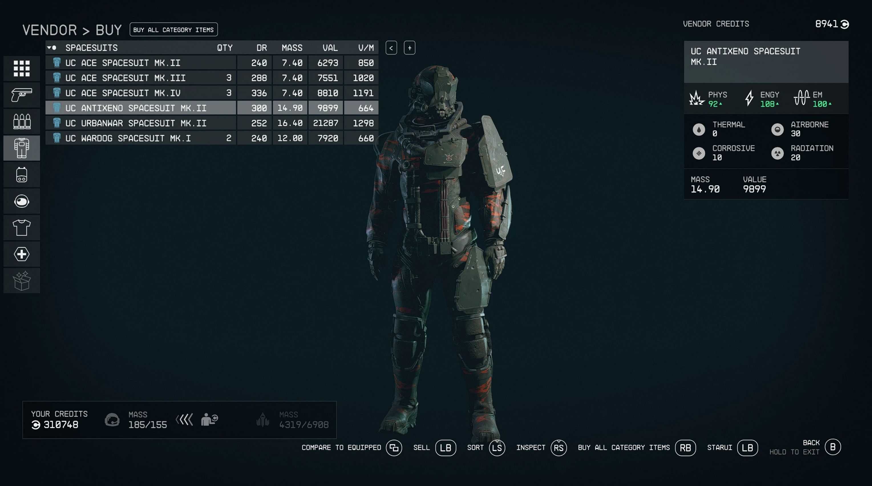 UC Surplus Stores Expanded – Spacesuits and Uniforms
